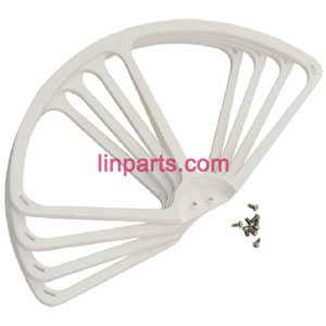 LinParts.com - Cheerson CX-22 Follow Me 4CH 6-Axis Dual GPS Quadcopter Spare Parts: protection set【White】
