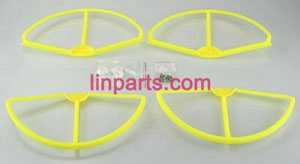 LinParts.com - XK X380 X380-A X380-B X380-C RC Quadcopter Spare Parts: protection set【Yellow】
