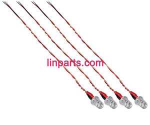 LinParts.com - Hubsan X4 H107C H107C+ H107D H107D+ H107L Quadcopter Spare Parts: LED light set (4 PCS)