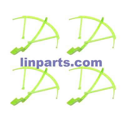 LinParts.com - JJRC H26 RC Quadcopter Spare Parts: Protection frame set (Green) without LED lights