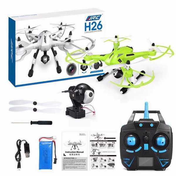 LinParts.com - JJRC H26C With 2.0MP HD Camera 2-Axis Gimbal One Key Return RC Quadcopter RTF