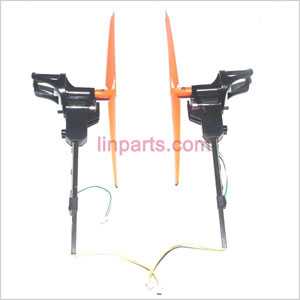 LinParts.com - JXD 380 Spare Parts: Side axis set (Yellow blades A&B)[Forward + Reverse]