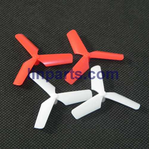 LinParts.com - JXD JD 398 2.4G 4CH RC Quadcopter With Round Strobe light Spare Parts: Main blades(Red-White)