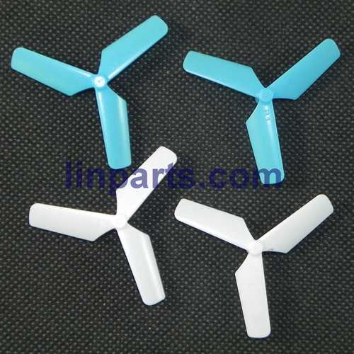LinParts.com - JXD JD 398 2.4G 4CH RC Quadcopter With Round Strobe light Spare Parts: Main blades(Blue-White)