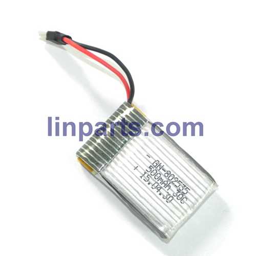LinParts.com - JXD JD 398 2.4G 4CH RC Quadcopter With Round Strobe light Spare Parts: Battery 3.7V 500mAh