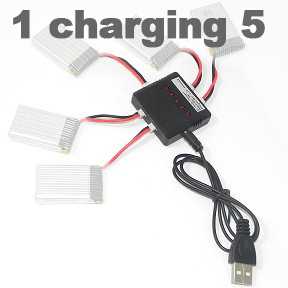 LinParts.com - SYMA X5C Quadcopter Spare Parts: Battery Charger Kit /1 charging 5