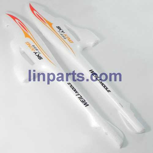 LinParts.com - WLtoys F959 Sky King 2.4G 3CH 750mm Wingspan RC Airplane With Led RTF Spare Parts: Body set(Orange)