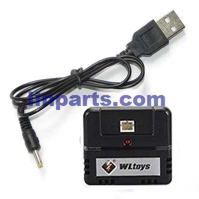 LinParts.com - Wltoys Q242K RC Quadcopter Spare Parts: USB Charger [Round Interface] + Charger box [for the Body Battery]