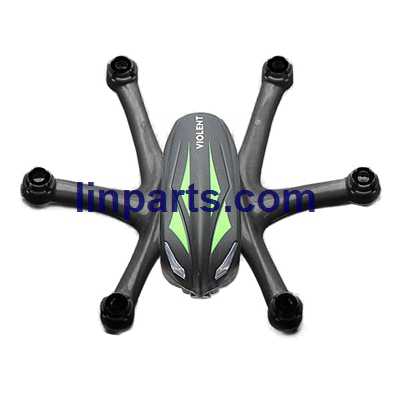 LinParts.com - Wltoys WL Q282 Q282-G Q282-J RC Hexacopter Spare Parts: Upper Body Shell Cover [Blue + Black]