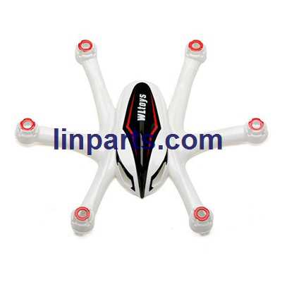 LinParts.com - Wltoys WL Q282 Q282-G Q282-J RC Hexacopter Spare Parts: Upper Body Shell Cover [White + Black]