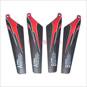 LinParts.com - WLtoys WL S929 Spare Parts: Main blades(Red)