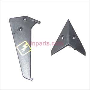 LinParts.com - WLtoys WL S977 Spare Parts: Tail decorative set(Black)