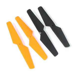 LinParts.com - WLtoys WL V222 Spare Parts: Blades Orange(A+B) & Black(A+B)