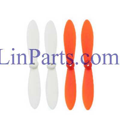 LinParts.com - Wltoys V646 V646A RC Quadcopter Spare Parts: Main blades set[Orange + White]