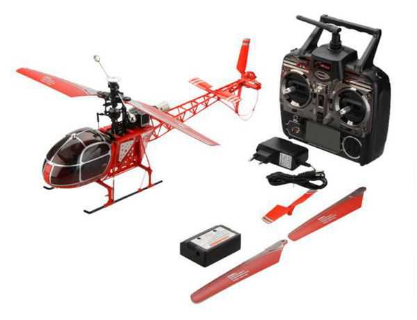 LinParts.com - WLtoys V915 2.4G 4CH Scale Lama RC Helicopter BNF