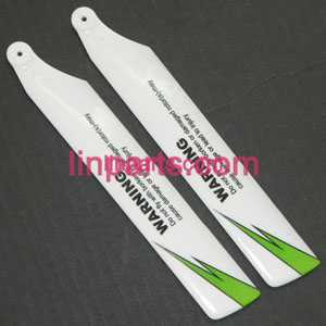 LinParts.com - WLtoys WL V930 Helicopter Spare Parts: main rotor blade(White/green)