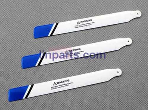 LinParts.com - WLtoys V931 2.4G 6CH Brushless Scale Lama Flybarless RC Helicopter Spare Parts: main blades propellers(Blue-White)
