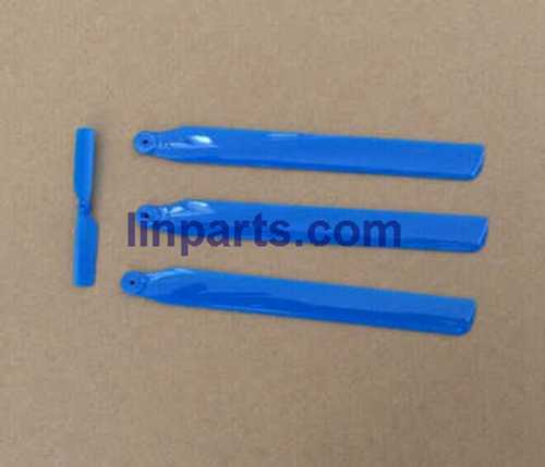 LinParts.com - WLtoys XK K123 RC Helicopter Spare Parts: main blades propellers + Tail blade (Blue)