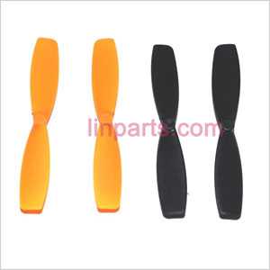LinParts.com - WLtoys WL V939 Spare Parts: Blades [Orange(A+B) & Red(A+B)]