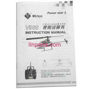 LinParts.com - WLtoys WL V966 Helicopter Spare Parts: English manual book