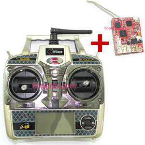 LinParts.com - WLtoys WL V977 Helicopter Spare Parts: Remote ControlTransmitter+PCB