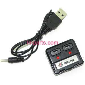 LinParts.com - XK K110 Helicopter Spare Parts: USB charger wire + balance charger box