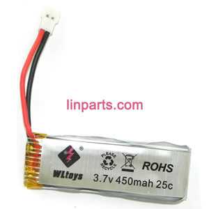 LinParts.com - XK K110 Helicopter Spare Parts: battery (3.7V 450mAh)