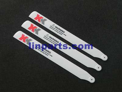 LinParts.com - WLtoys XK K123 RC Helicopter Spare Parts: main blades propellers(Red-White)