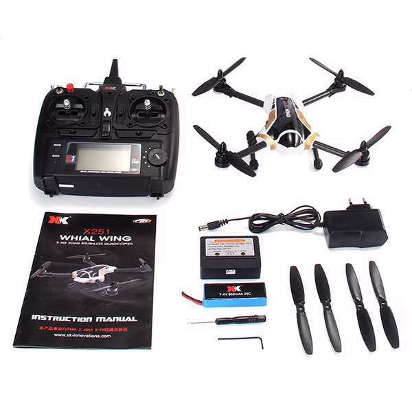 LinParts.com - XK X251 With Brushless Motor 3D 6G Mode RC Quadcopter RTF
