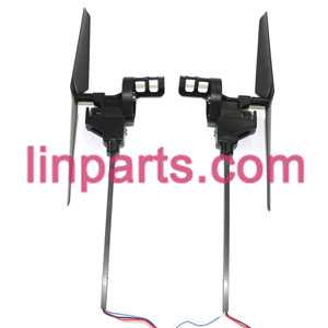 LinParts.com - Xinxun RC Quadcopter intruder UFO X30 X30V Spare Parts: Black side bar set(Forward + Reverse)