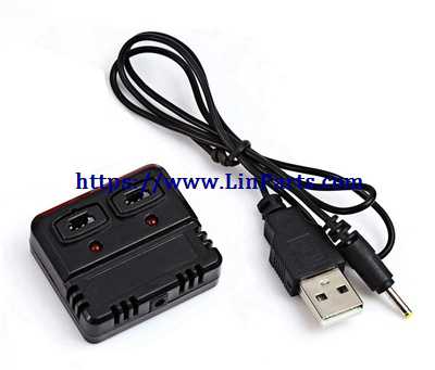 LinParts.com - XK A130 RC Airplane Spare Parts: USB charger wire + balance charger box