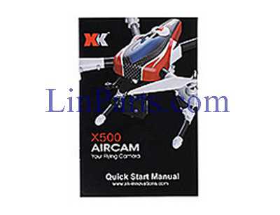 LinParts.com - XK X500 X500-A RC Quadcopter Spare Parts: English manual book