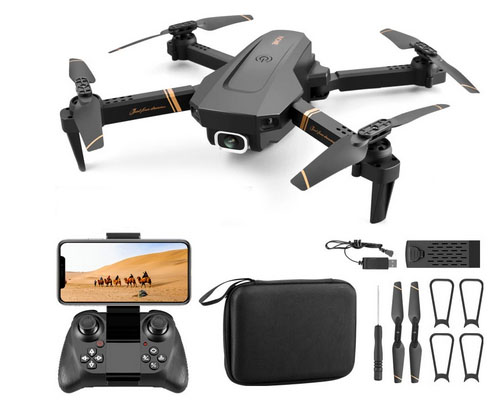 LinParts.com - 4DRC V4 RC Drone 4K 1080P HD Wide Angle Camera WiFi Fpv Dual Camera Foldable Quadcopter Real Time Transmission