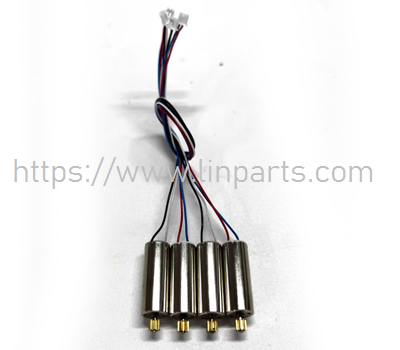 (image for) 4DRC 4D-F3 RC Drone Spare Parts: 2 black and white wire motors+2 red and blue wire motors