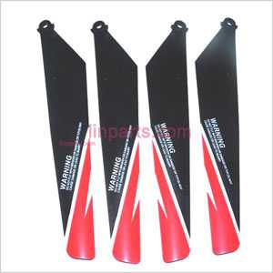 MINGJI 802 802A 802B Spare Parts: Main blades (Red)