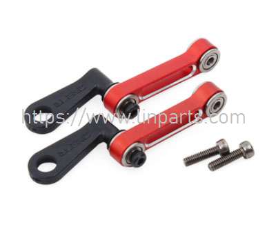 LinParts.com - ALZRC Devil 420 FAST RC Helicopter Spare Parts: Metal Radius rocker set/red D380F04-R