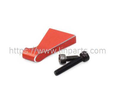 LinParts.com - ALZRC Devil 380 FAST RC Helicopter Spare Parts: TBR Metal Main Rotor Clamp Rocker Arm/Red D380TBR-04