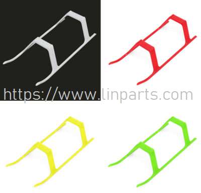 LinParts.com - ALZRC Devil X360 RC Helicopter Spare Parts: Landing gear White/Fluorescent green/Fluorescent yellow/Red