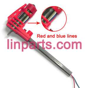 Attop toys YD Quadcopter YD-717 Spare Parts: side bar set(Red motor deck)Red/Blue wire