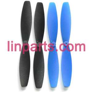 Attop toys YD Quadcopter YD-717 Spare Parts: main blades set(Black/Blue)