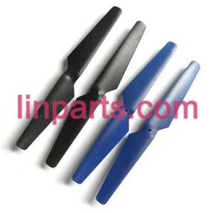 LinParts.com - Attop toys YD UFO Quadcopter YD-719 YD-719C Spare Parts: main blades(Blue and Black) - Click Image to Close