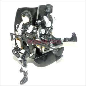 LinParts.com - YD-911 YD-911C Spare Parts: Machine gunner + Pilot + Aircraft seat