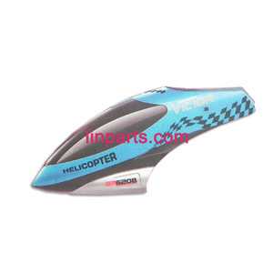 BO RONG BR6208 Helicopter Spare Parts: Head cover\Canopy(Blue)