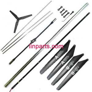 LinParts.com - BO RONG BR6508 Helicopter Spare Parts: Big spare parts set (By EMS) - Click Image to Close