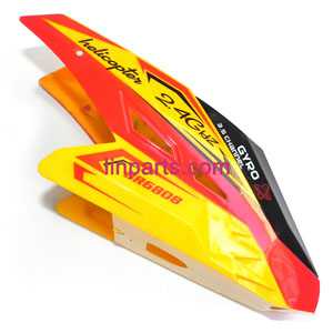 LinParts.com - BO RONG BR6808T Helicopter Spare Parts: Head cover\Canopy(BR6808 Yellow)