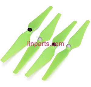 LinParts.com - XK X380 X380-A X380-B X380-C RC Quadcopter Spare Parts: main blades propeller pro【Green】 - Click Image to Close