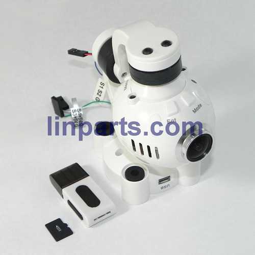 LinParts.com - Cheerson CX-22 Follow Me 4CH 6-Axis Dual GPS Quadcopter Spare Parts: camera set 【White】[Old version]