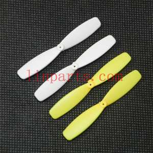 LinParts.com - Cheerson CX-30 CX-30C CX-30W CX-30W-TW CX-30S RC Quadcopter Spare Parts: Blades set(Yellow + white) - Click Image to Close