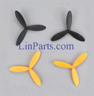 LinParts.com - Cheerson CX-70 RC Quadcopter Spare Parts: Blades (black/yellow) - Click Image to Close