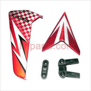 LinParts.com - DFD F161 Spare Parts: Tail decorative set(red)